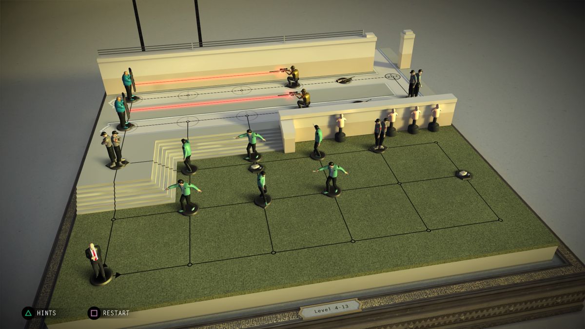 Hitman GO: Definitive Edition (PlayStation 4) screenshot: Level 4-13