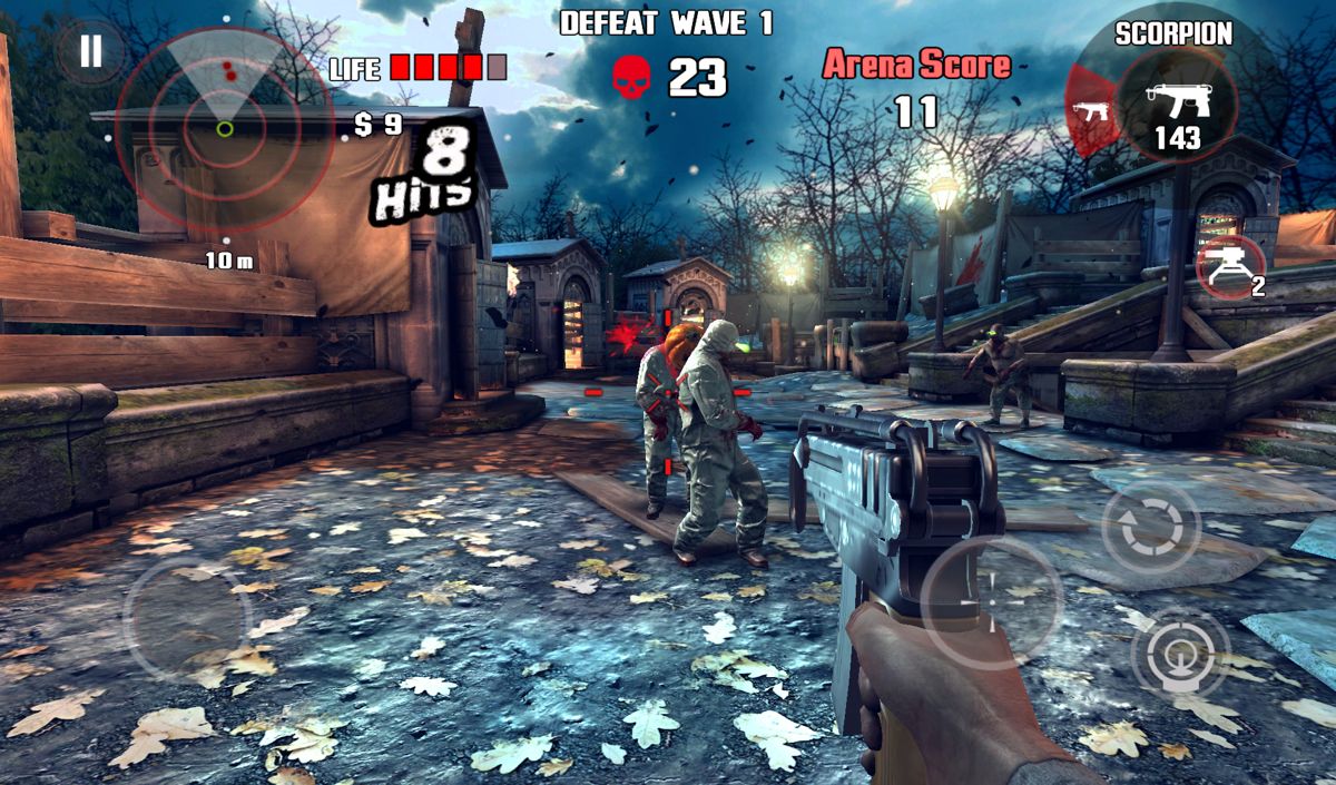 Screenshot of Dead Trigger (Android, 2012) - MobyGames