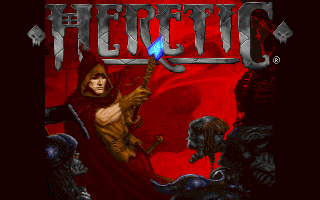 Heretic (DOS) screenshot: Title screen