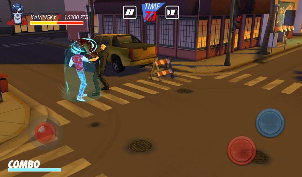 Kavinsky (Android) screenshot: Combo has been activated.