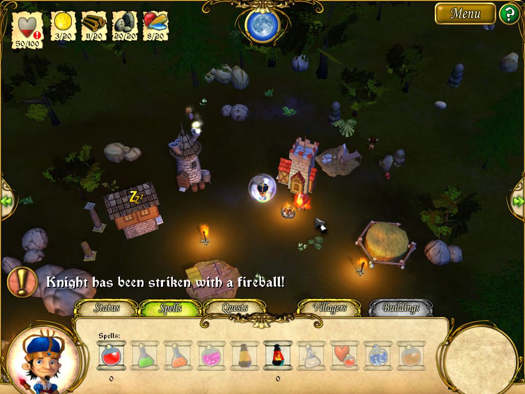 King's Legacy (Windows) screenshot: The enemy attacks the castle.