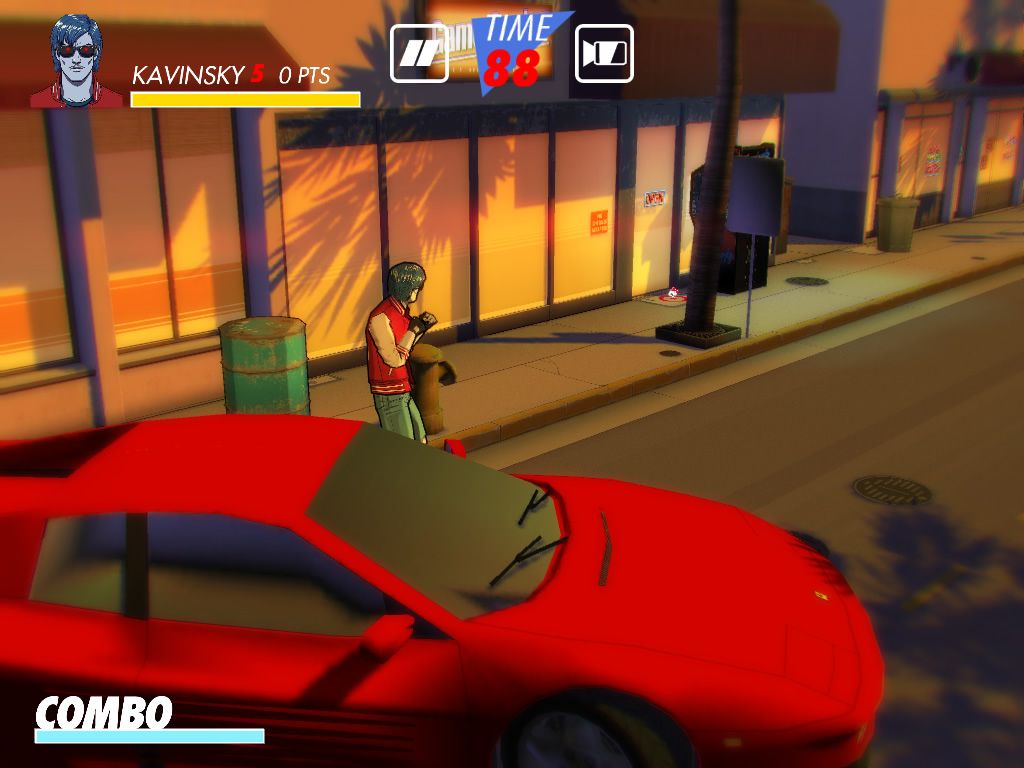 Kavinsky (Windows) screenshot: Start of the first level