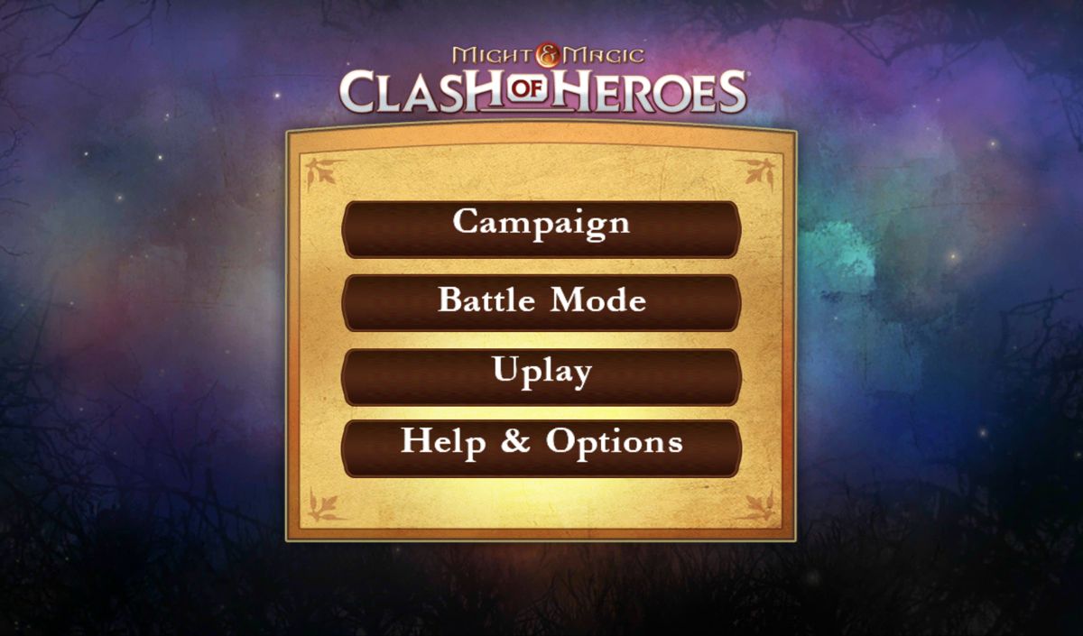 Might & Magic: Clash of Heroes (Android) screenshot: Main menu