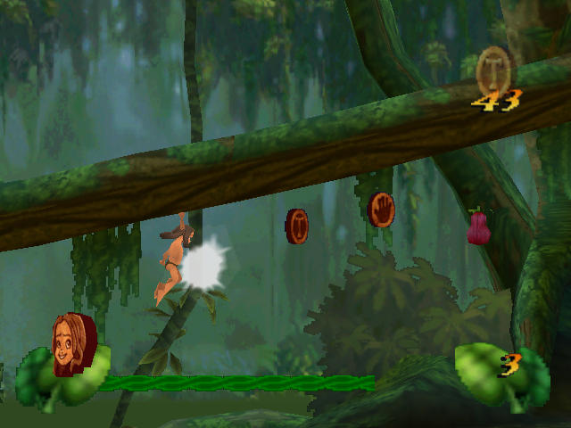 Disney's Tarzan (Nintendo 64) screenshot: Like a monkey