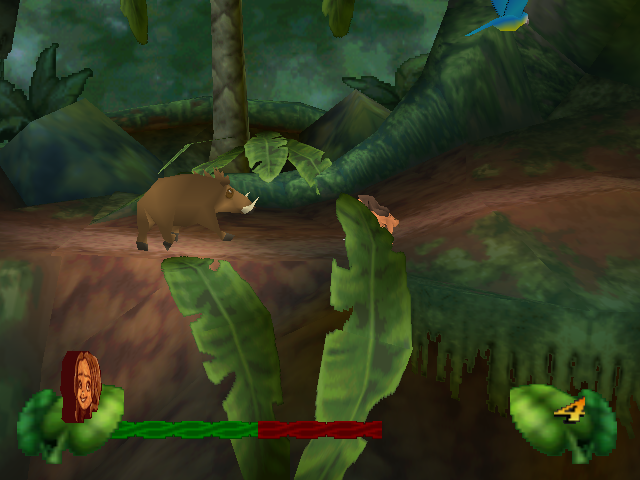 Disney's Tarzan (Nintendo 64) screenshot: Boar