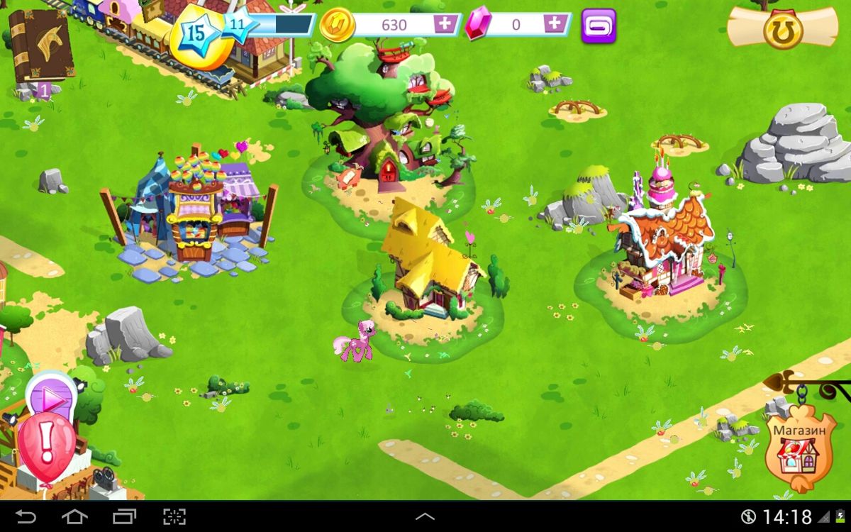 Screenshot of My Little Pony: Magic Princess Quests (Android, 2012) -  MobyGames