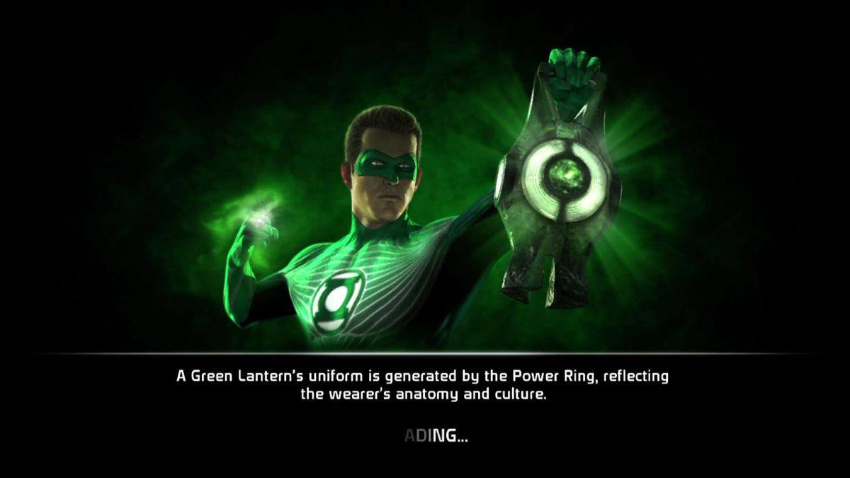 Green Lantern: Rise of the Manhunters (Xbox 360) screenshot: Loading screen