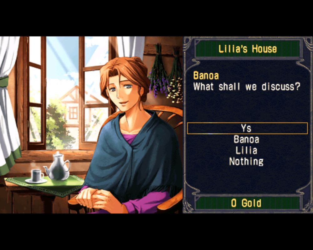 Ys I & II Chronicles (Windows) screenshot: Ys 2: Dialogue options! Oh my!