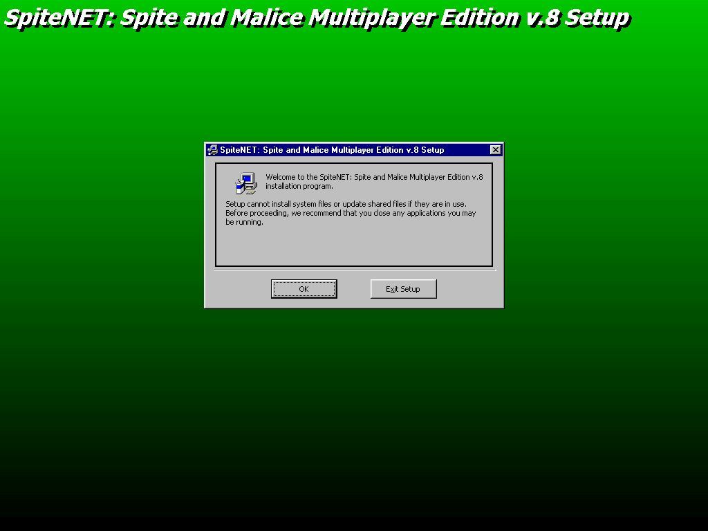 Family Card Games (Windows) screenshot: When a game is selected from the menu the CD software runs the appropriate installation program.
