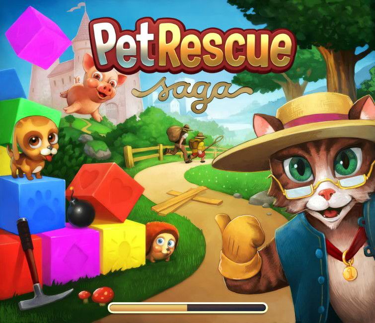 Pet Rescue Saga (Browser) screenshot: Loading screen