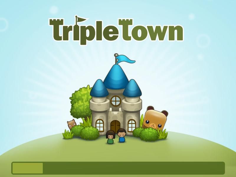 Triple Town (Windows) screenshot: Title screen