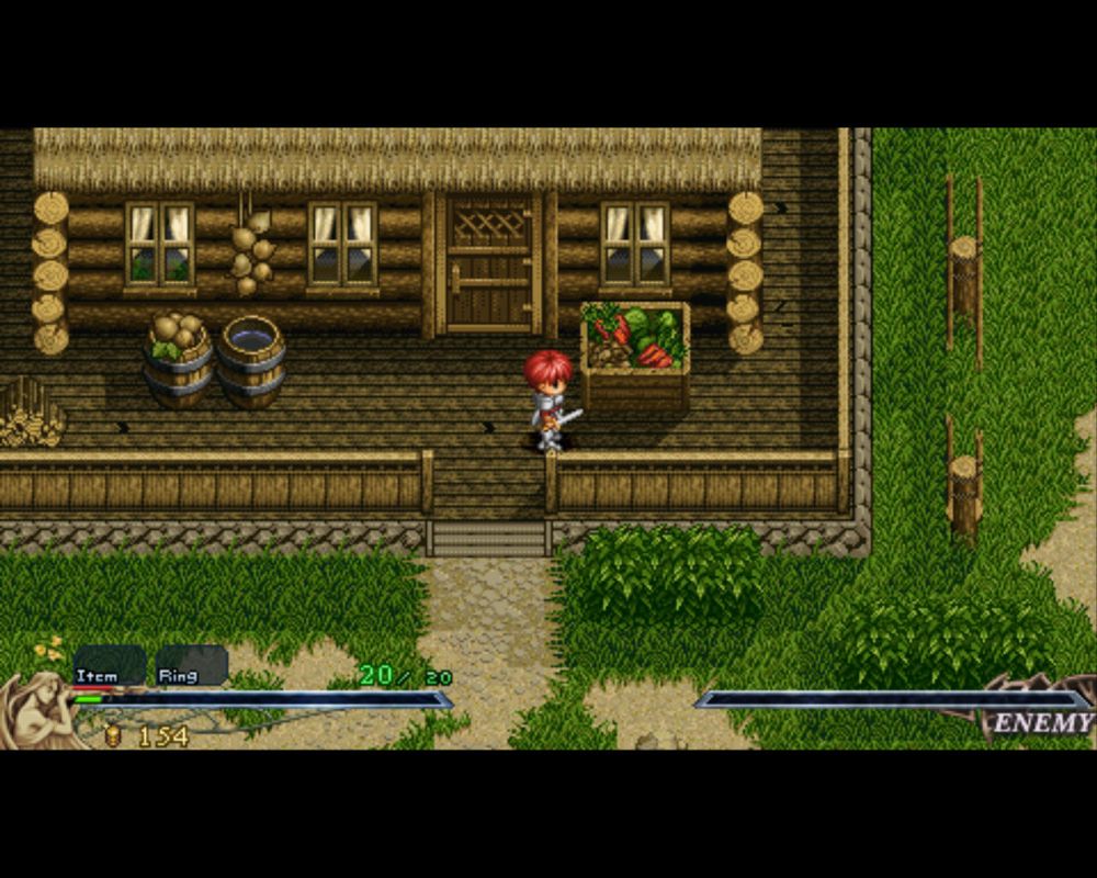 Ys I & II Chronicles (Windows) screenshot: Ys: the people in this village like vegetables