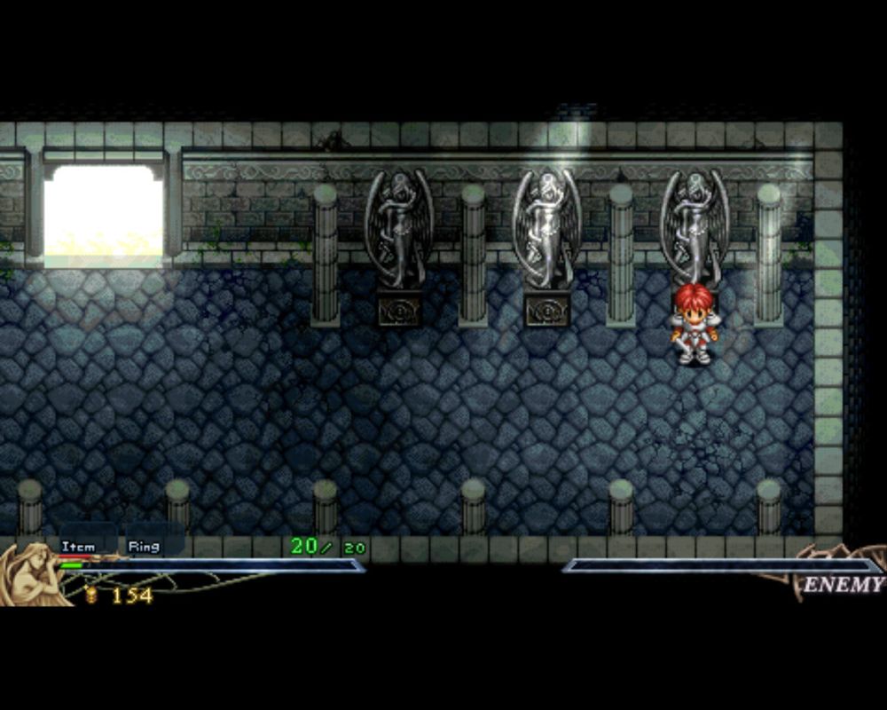Ys I & II Chronicles (Windows) screenshot: Ys: hmm... so which statue is the right one?