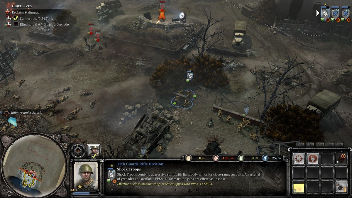 Company of Heroes 2 (Windows) screenshot: Somebody clear that nest!!