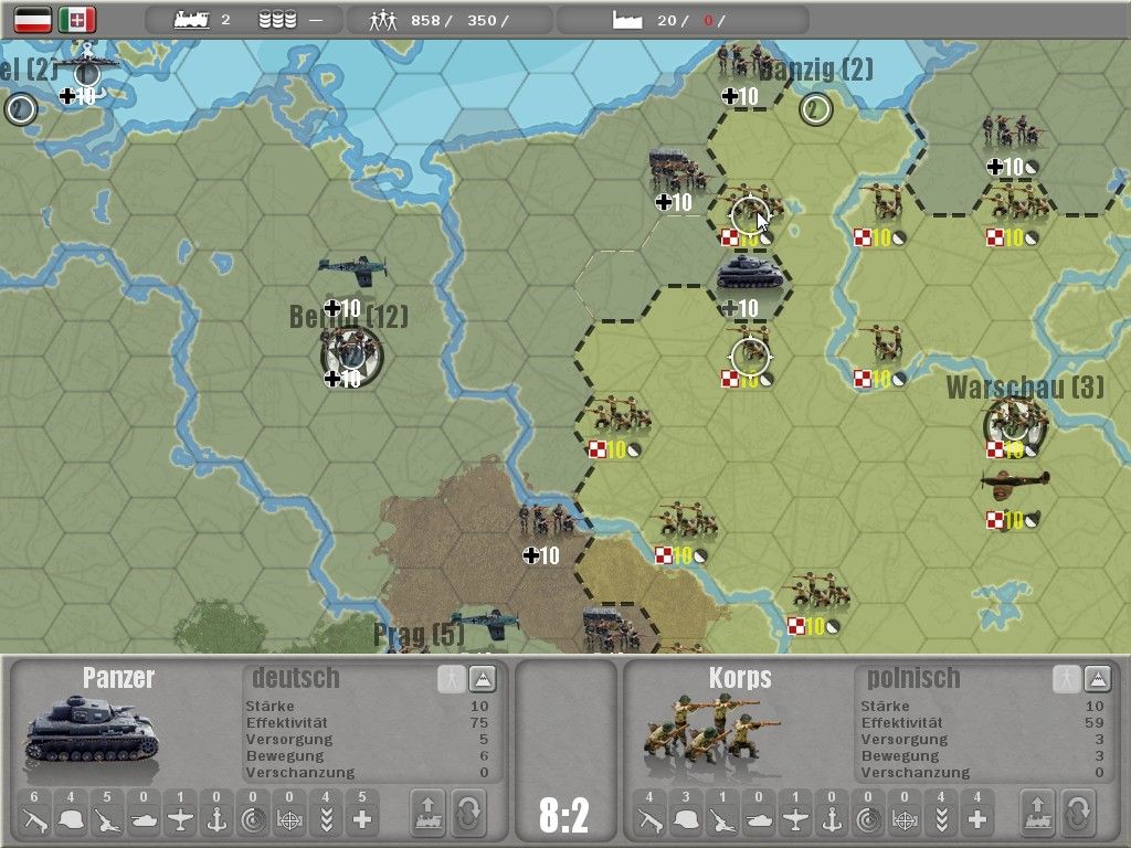 Commander: Europe at War (Windows) screenshot: Fall Blau