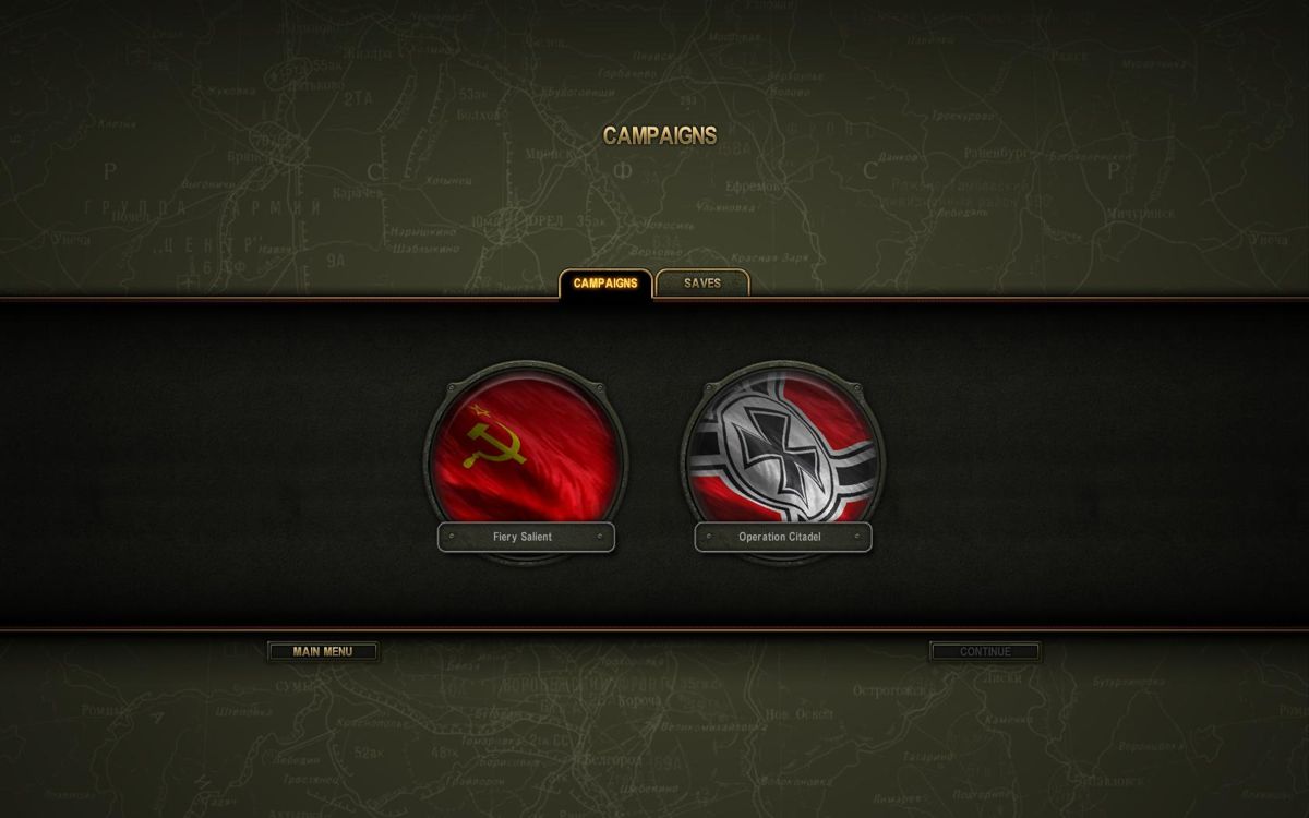 Theatre of War 2: Kursk 1943 (Windows) screenshot: choose your side