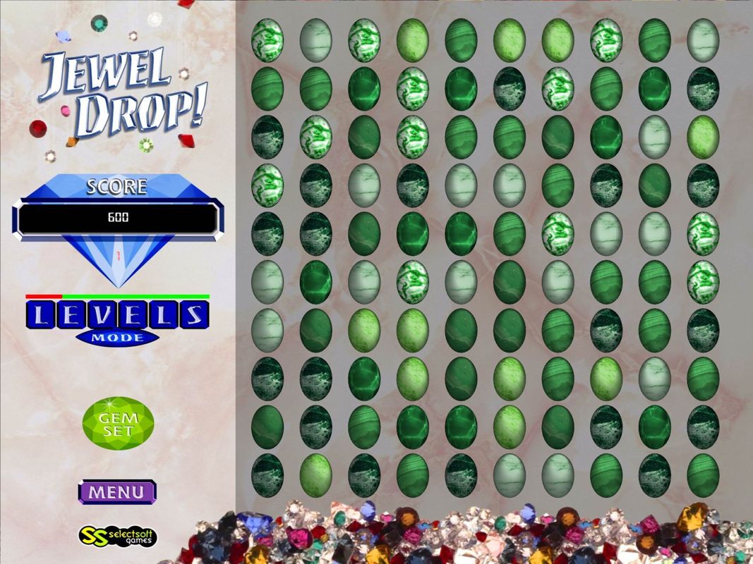 Screenshot of Jewel Drop! (Windows, 2005) - MobyGames