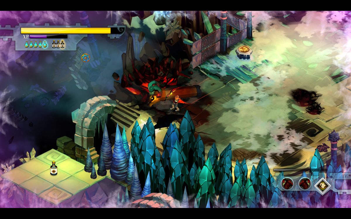 Bastion (Windows) screenshot: The final weapon to discover in the game.