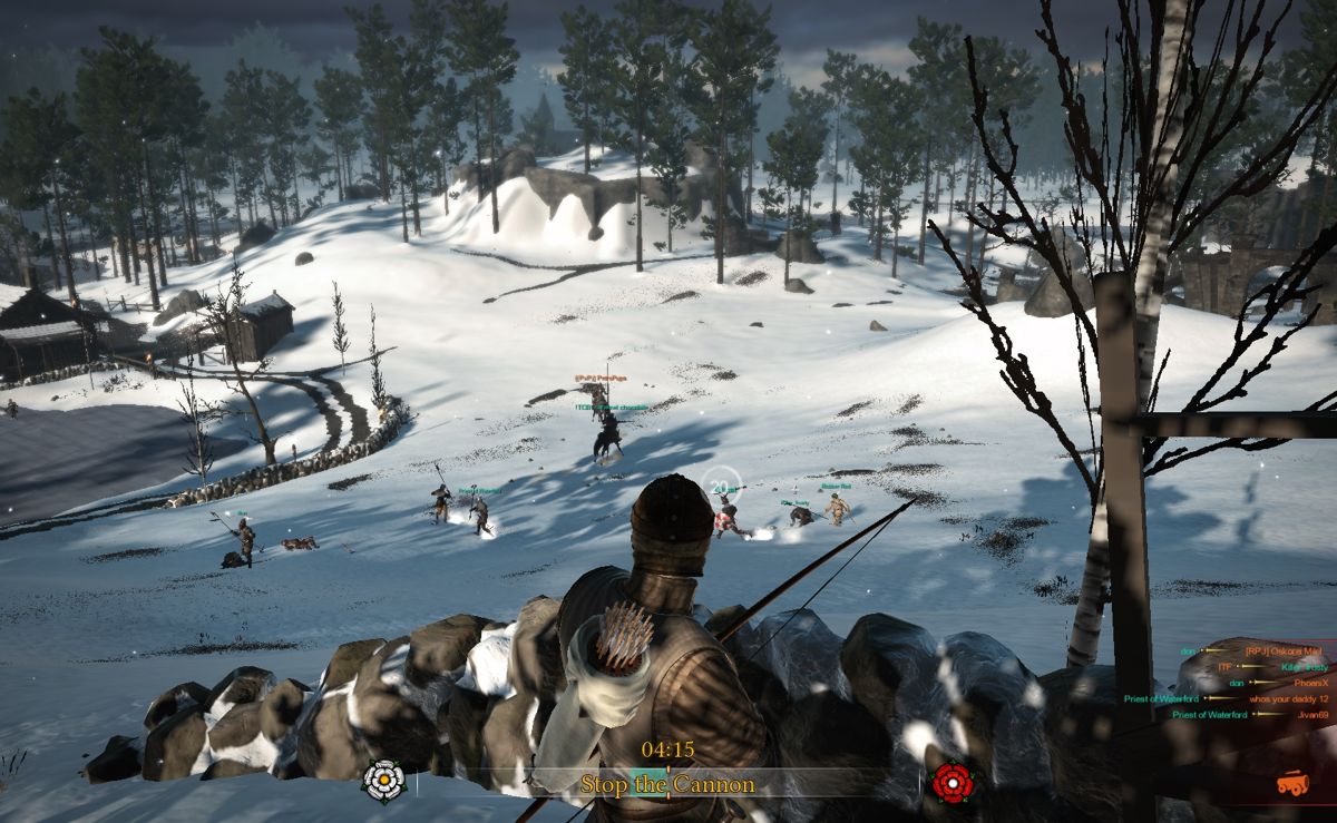 War of the Roses (Windows) screenshot: Fighting in the snow