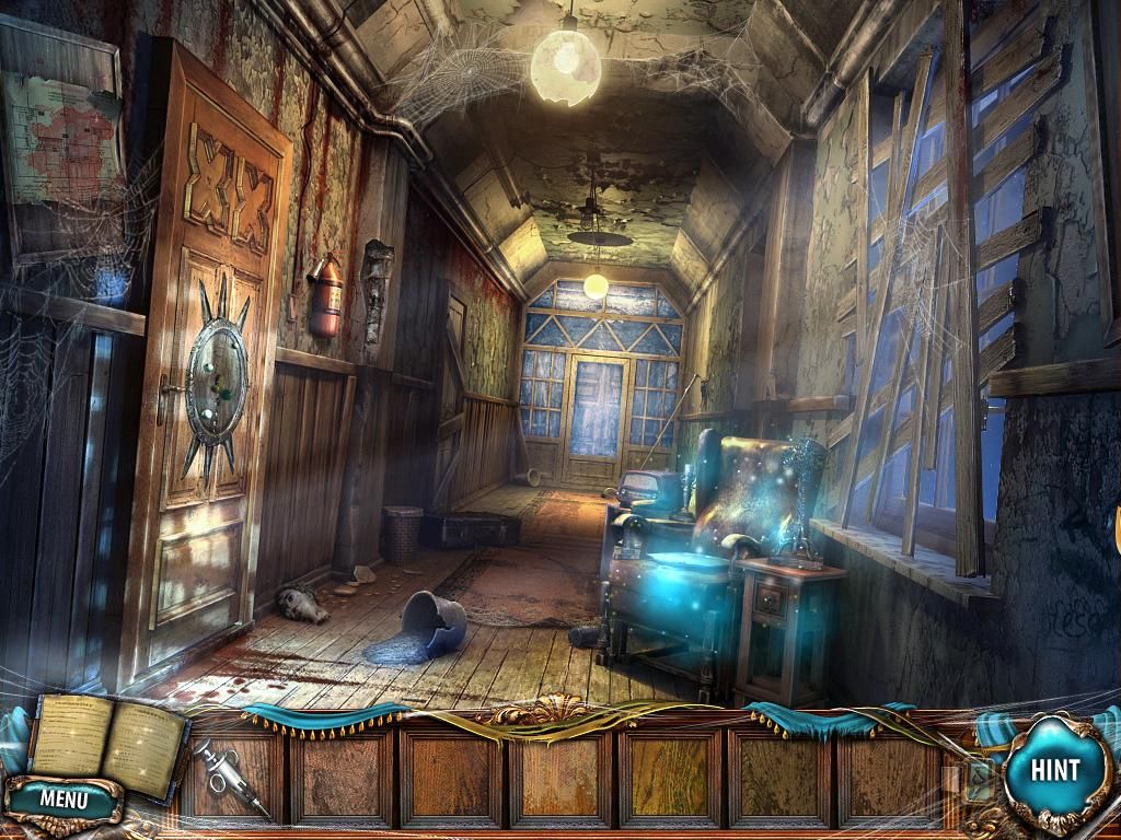 Sacra Terra: Angelic Night (Windows) screenshot: The fire vanishes and reveals a dilapidated hallway