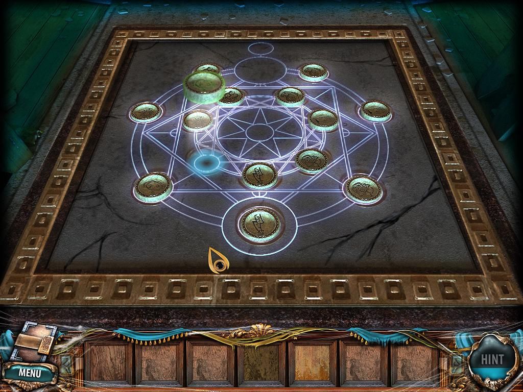 Sacra Terra: Angelic Night (Windows) screenshot: Placing the final rune token