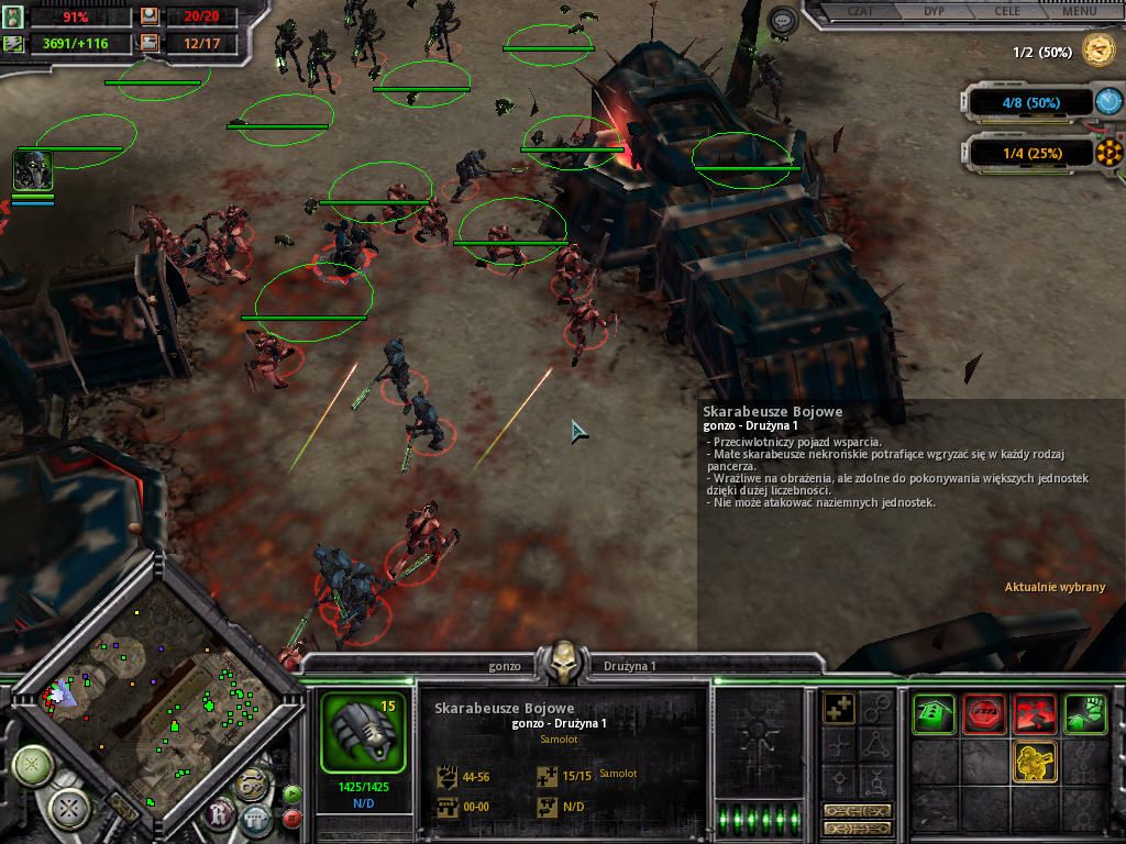Warhammer 40,000: Dawn of War - Soulstorm (Windows) screenshot: Necrons demolished base