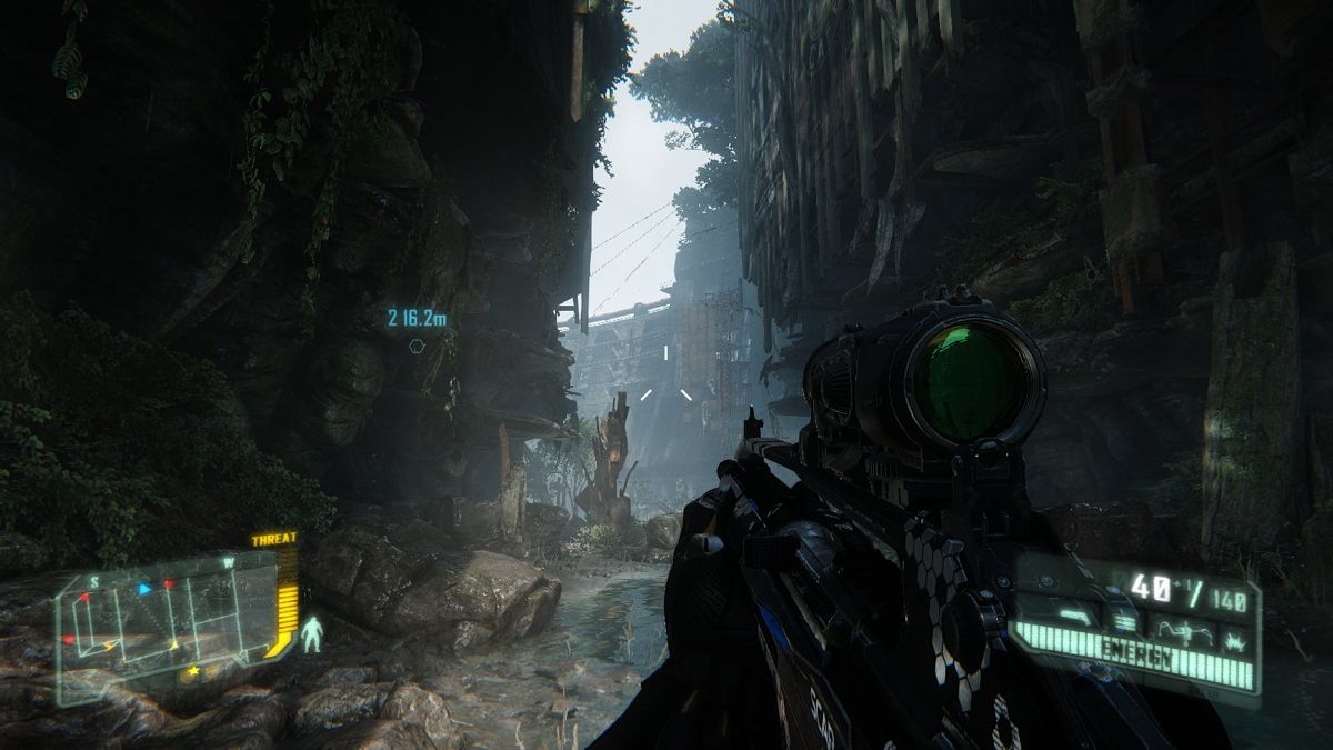 Crysis 3 (Windows) screenshot: Desolated eye candy