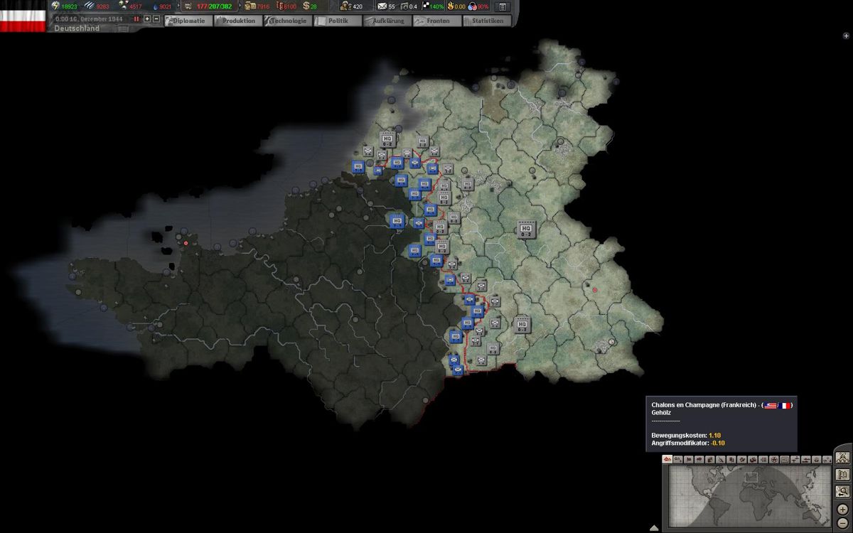 Hearts of Iron III: For the Motherland (Windows) screenshot: Overview