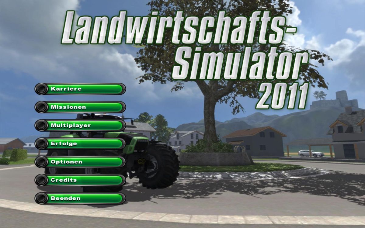 Farming Simulator 2011 (Windows) screenshot: Main Screen