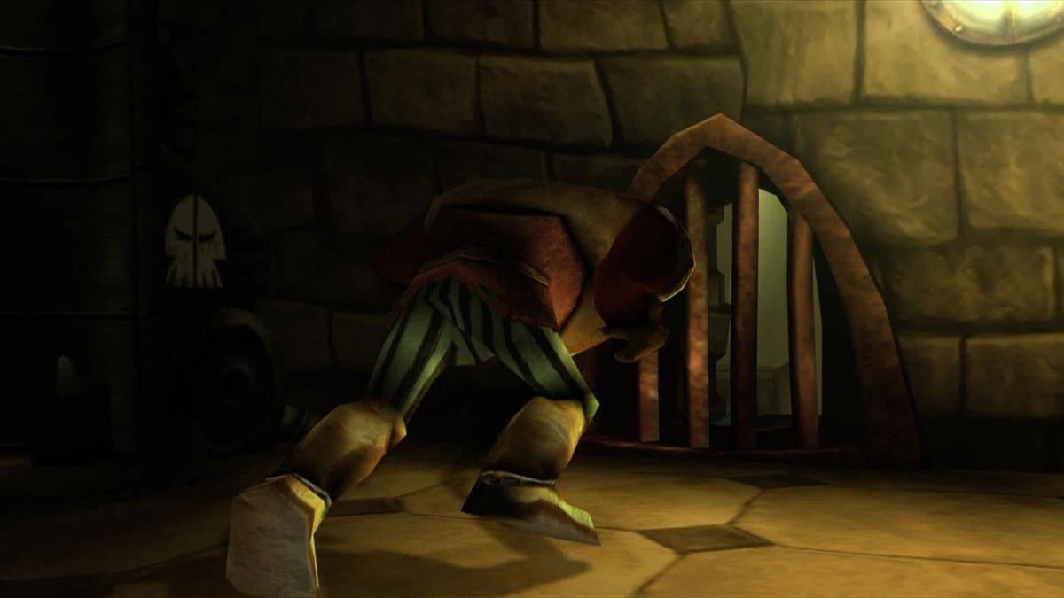 Beyond Good & Evil (Xbox 360) screenshot: ... who charges head first into obstacles ...