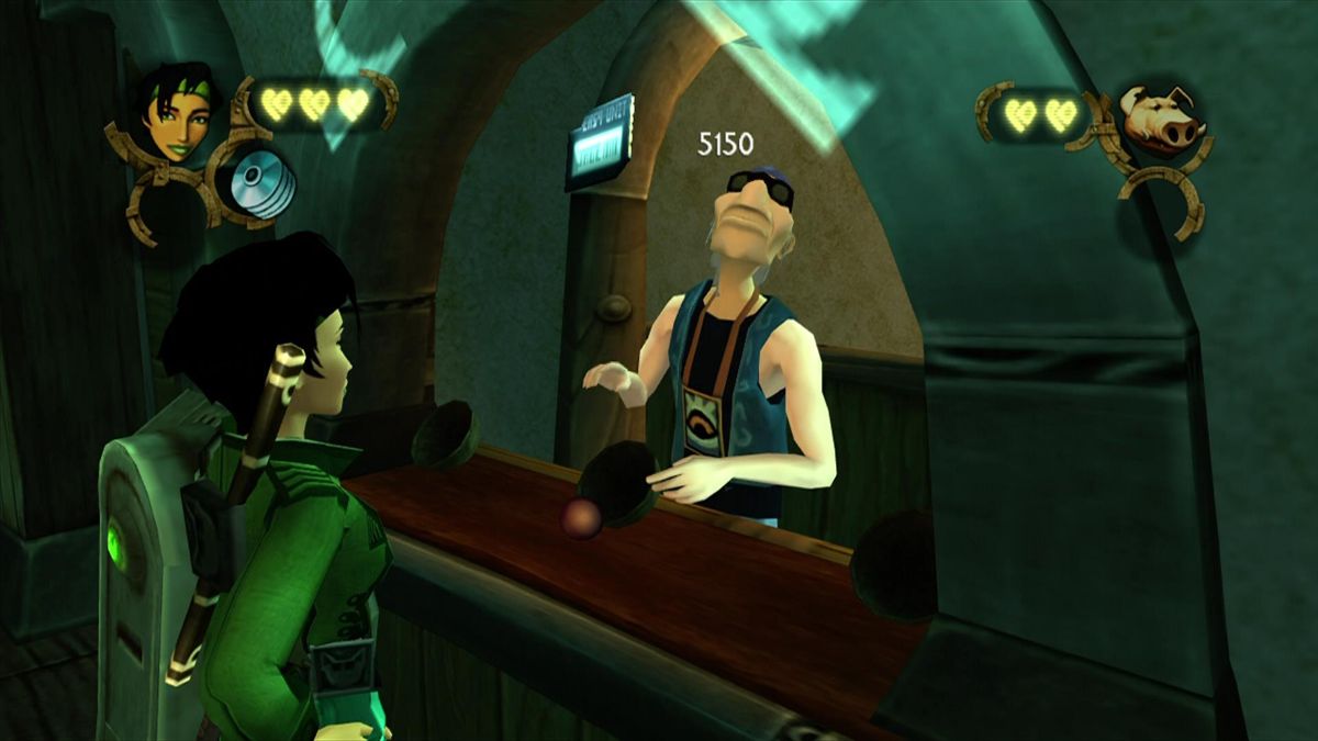 Beyond Good & Evil (Xbox 360) screenshot: Shell game mini game