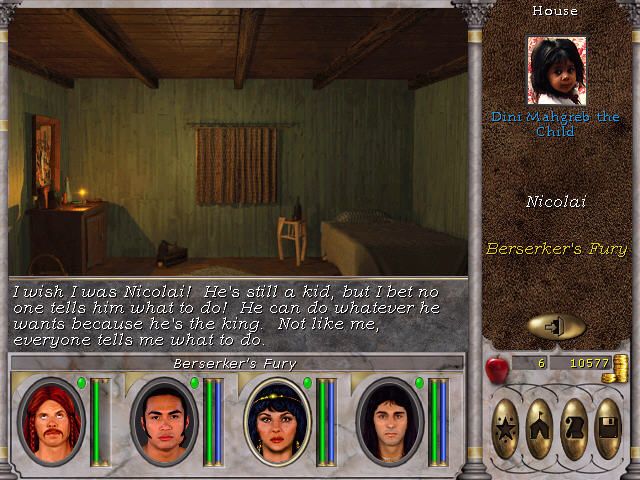 Might and Magic VI: The Mandate of Heaven (Windows) screenshot: The game uses photographs to represent NPCs - just look at this adorable child...