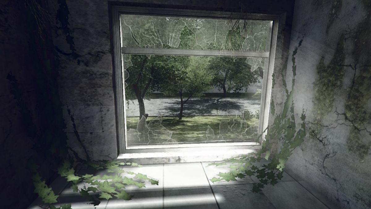 The Light (Windows) screenshot: On the first floor, looking through a broken window.
