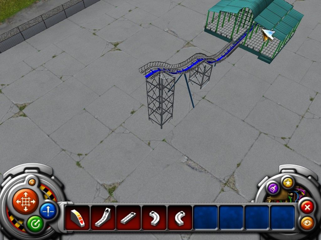 RollerCoaster Mania 2 (Windows) screenshot: we build a roller coaster