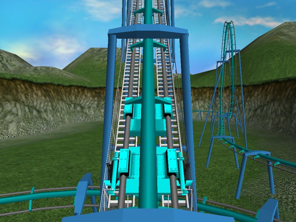 RollerCoaster Mania 2 (Windows) screenshot: we test our rollercoaster