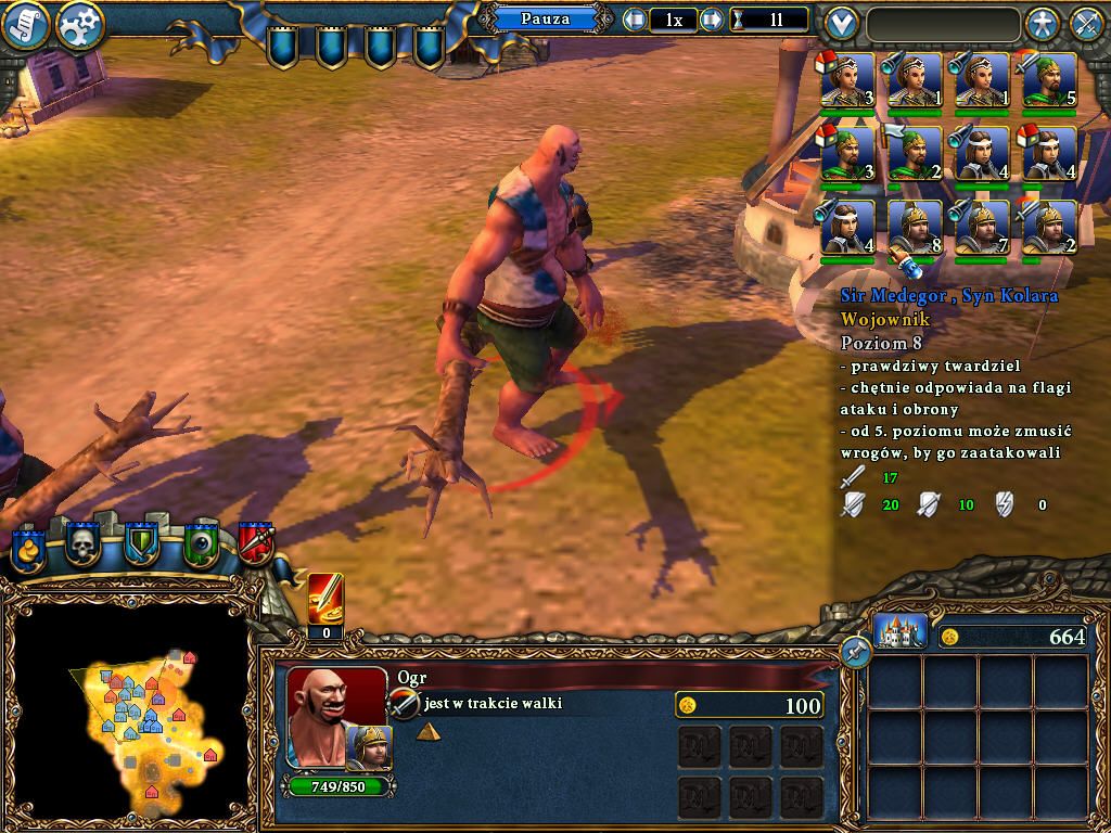 Majesty 2: The Fantasy Kingdom Sim (Windows) screenshot: OGRE SMASH!