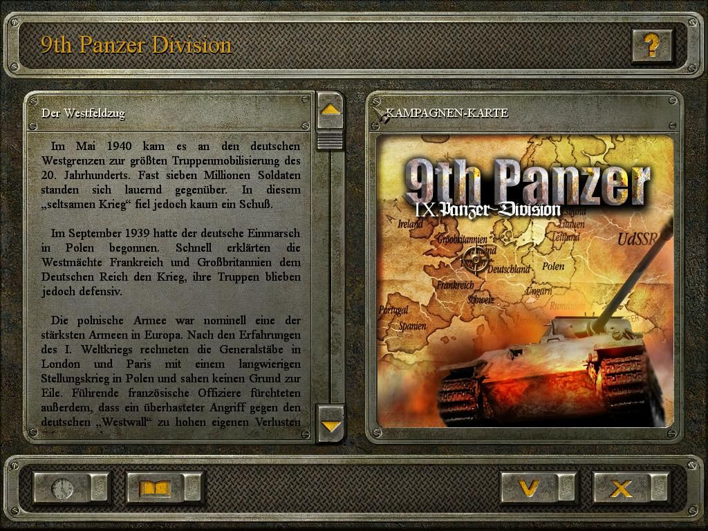Blitzkrieg: Green Devils (Windows) screenshot: Campaign Briefing