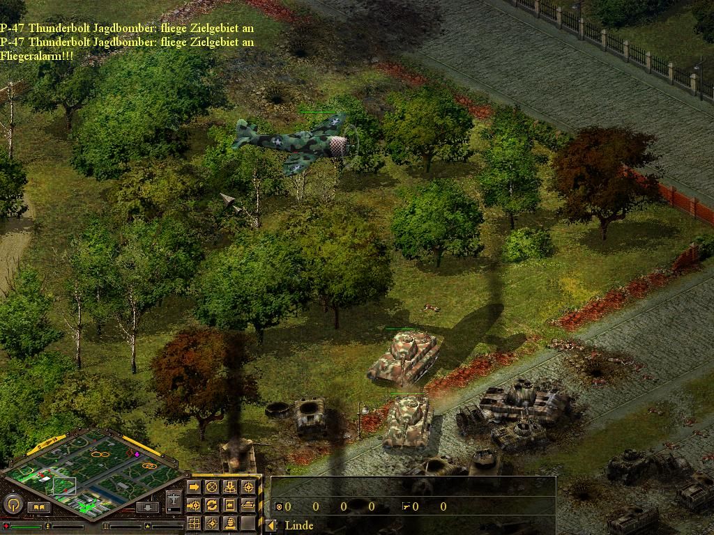 Total Challenge II: Das Add-On zu Blitzkrieg (Windows) screenshot: P-47 Thunderbolt vs. Tiger II