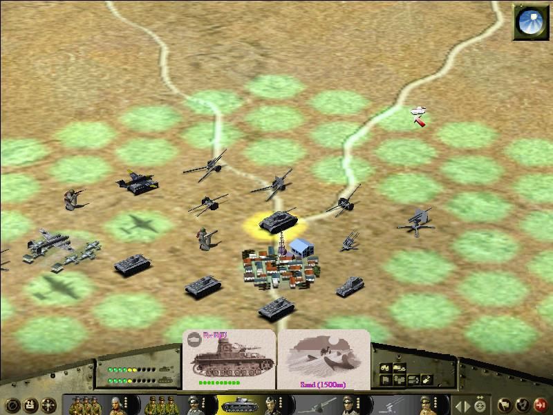 Panzer General 3D Assault (Windows) screenshot: German troops in Africa