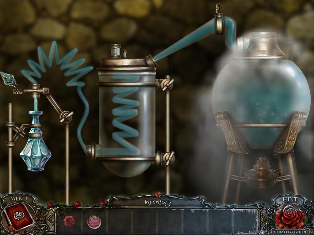 Living Legends: Ice Rose (Collector's Edition) (Windows) screenshot: Bonus Play – creating blue rose elixir