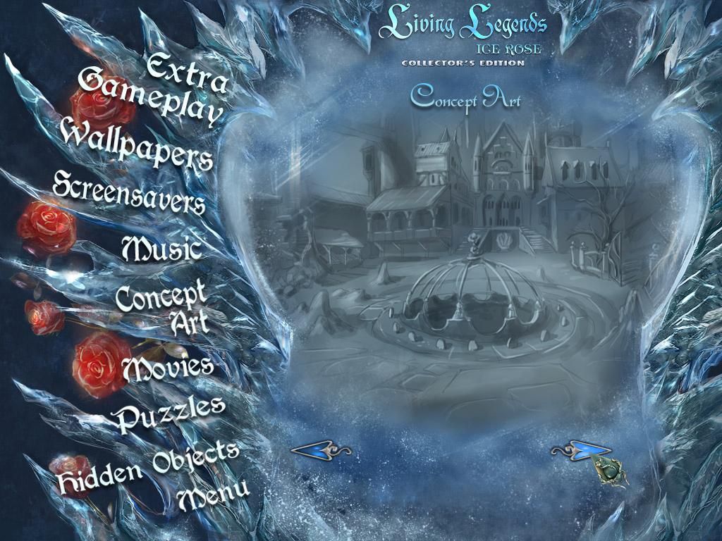 Living Legends: Ice Rose (Collector's Edition) (Windows) screenshot: Extras – concept art castle