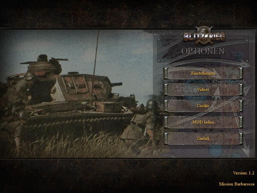 Mission Barbarossa (Windows) screenshot: Main Screen