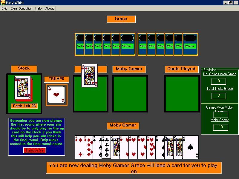 Screenshot of Easy Whist (Windows, 2002) MobyGames