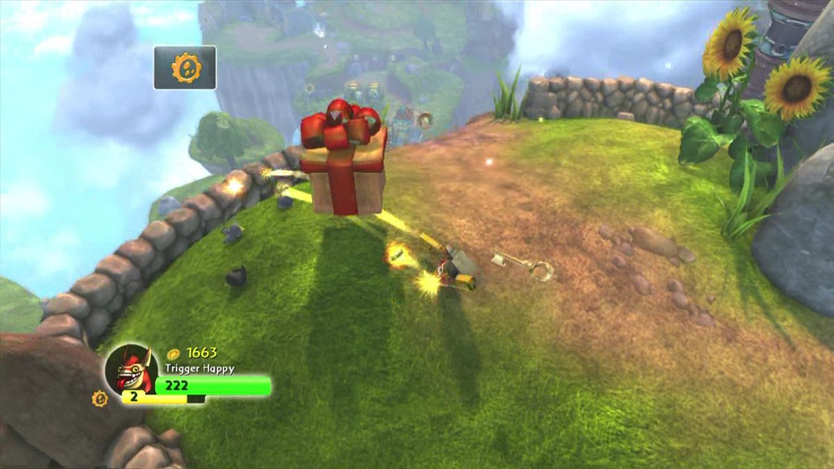 Skylanders: Spyro's Adventure (Xbox 360) screenshot: Find these presents ...