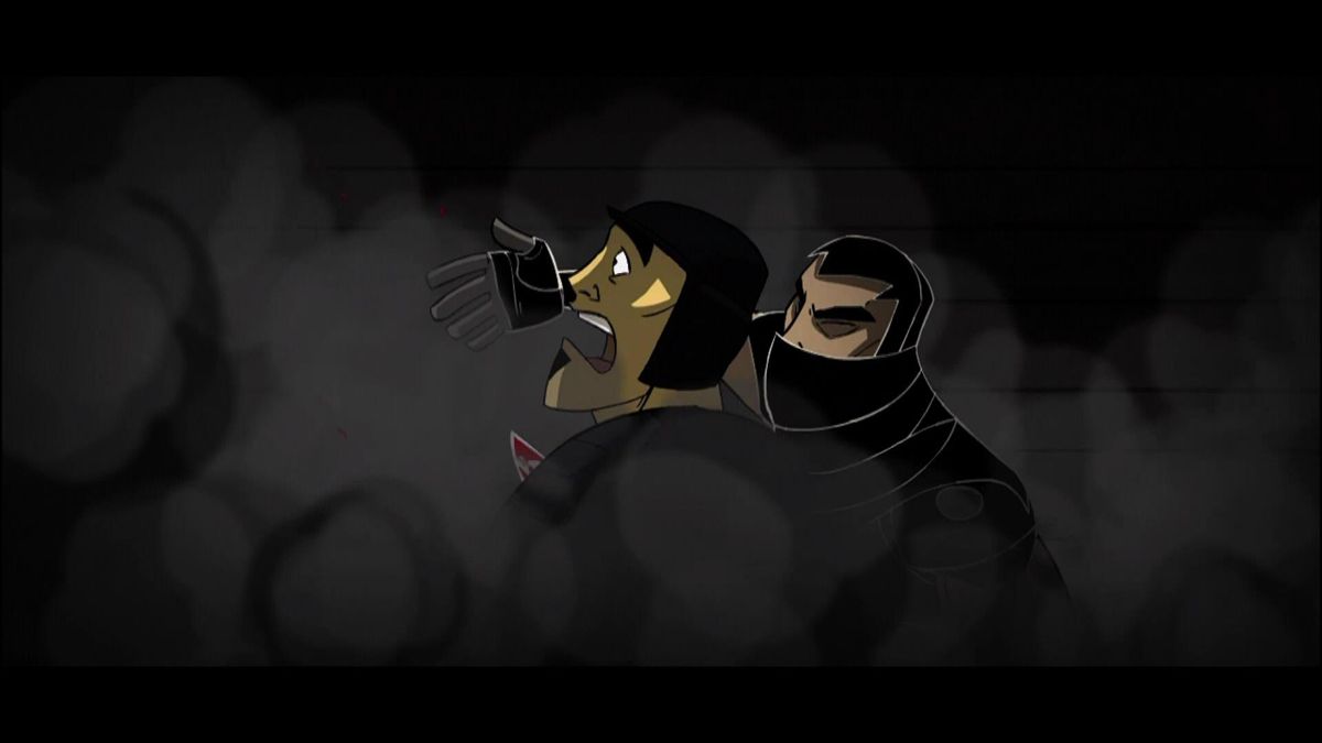 Mark of the Ninja (Xbox 360) screenshot: Klei's awesome graphic style shows off in the intro