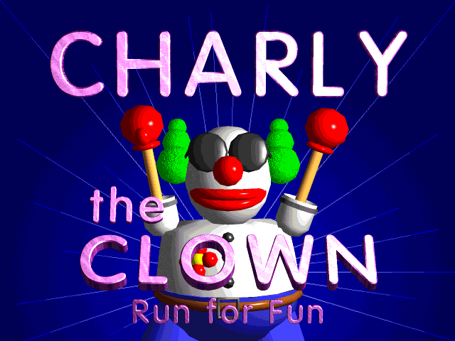 Charly the Clown (DOS) screenshot: Title screen