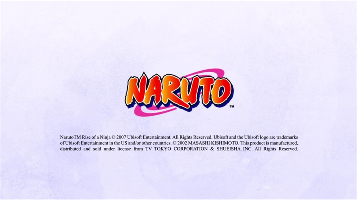 Naruto: Rise of a Ninja (Xbox 360) screenshot: Title screen