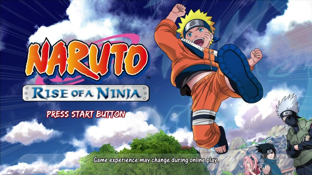 Naruto: Rise of a Ninja (Xbox 360) screenshot: Start screen