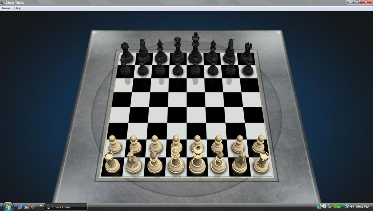 Microsoft Windows Vista (included games) (Windows) screenshot: This is the first game of moving the chess pieces with a mouse.