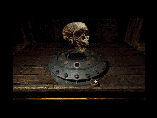 Myst (Windows) screenshot: Slider - rose to skull